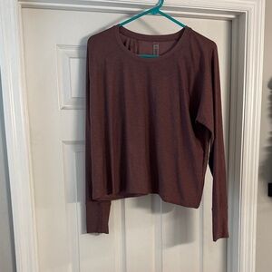 Beyond Yoga Featherweight Daydreamer Pullover in Discontinued Rose Brush Heather